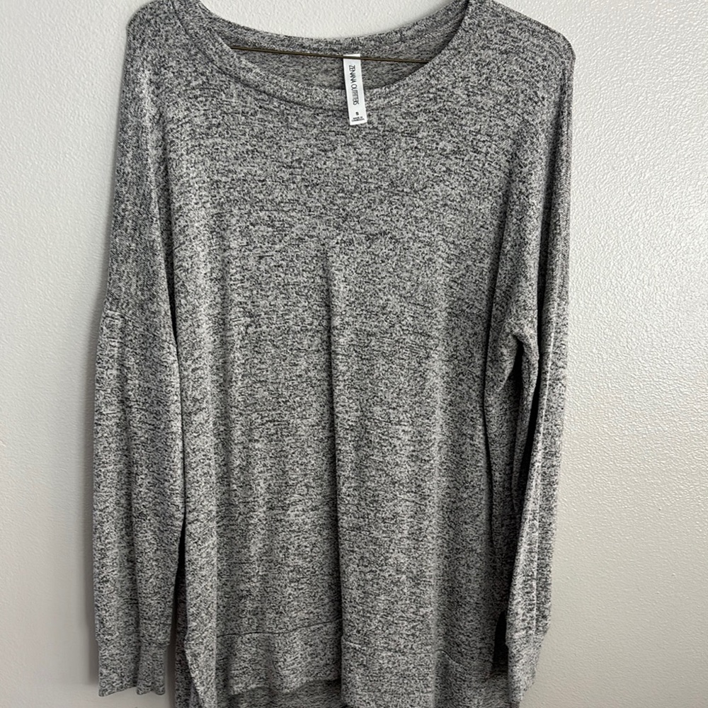 Gray Long Sleeve Sweater
